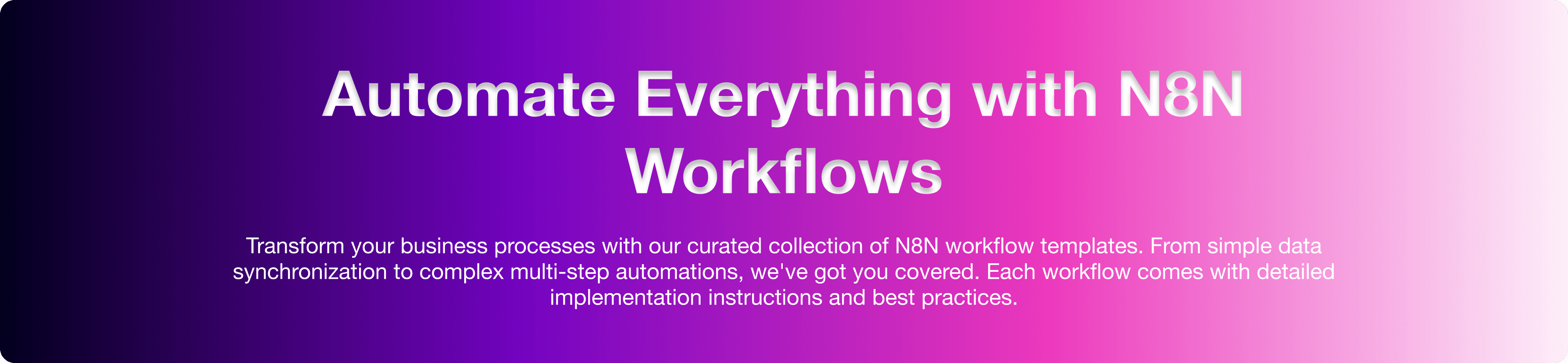Workflows Banner
